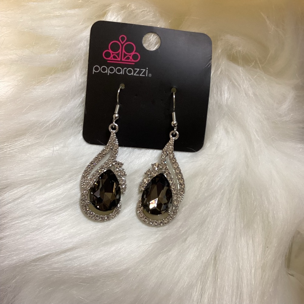 Hematite and Rhinestones